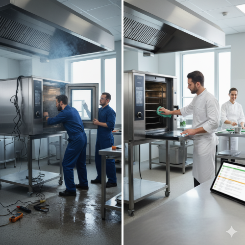 Diferenças entre manutenção corretiva e preventiva em fornos profissionais